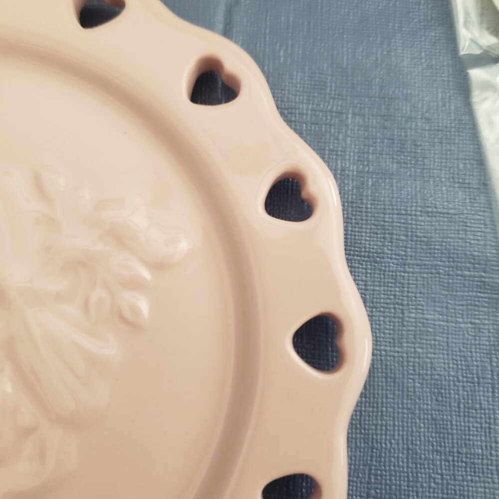 LONGABERGER SWEETEST HEART CANDLE PLATE - NIB - Picture 3 of 8
